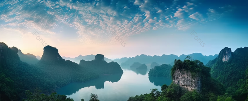 大山里的水库自然风光摄影图,高清,摄影图,摄影图片,图片大全,摄影图免费下载
